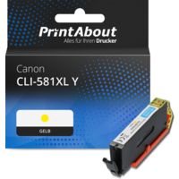 Druckerpatrone kompatibel mit Canon CLI-581XL Y - Gelb - Hohe Kapazität