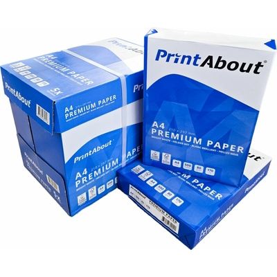 PrintAbout Premium A4-Papier 4 Kartons (10.000 Blatt)