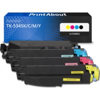 Toner kompatibel mit Kyocera TK-5345K/C/M/Y - 4-farbig - Multipack