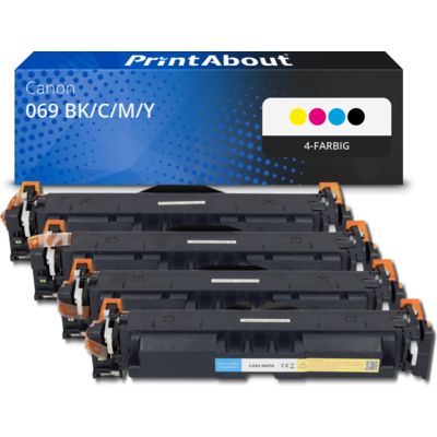 Toner kompatibel mit Canon 069 BK/C/M/Y - 4-farbig - Multipack