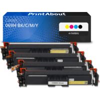 Toner kompatibel mit Canon 069H BK/C/M/Y - 4-farbig - Hohe Kapazität - Multipack