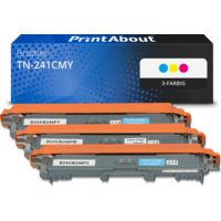 Toner kompatibel mit Brother TN-241CMY - 3-farbig - Multipack