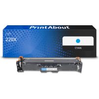 Toner kompatibel mit HP 220X (W2201X) - Cyan - Hohe Kapazität