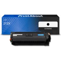 Toner kompatibel mit HP 212X (W2120X) - Schwarz - Hohe Kapazität