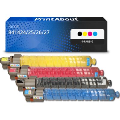 Toner kompatibel mit Ricoh 841424/25/26/27 - 4-farbig - Multipack