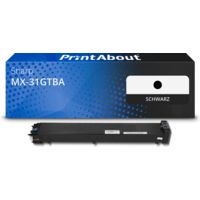 Toner kompatibel mit Sharp MX-31GTBA - Schwarz
