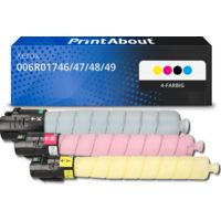 Toner kompatibel mit Xerox 006R01746/47/48/49 - 4-farbig - Multipack