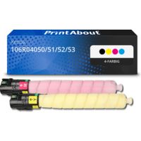 Toner kompatibel mit Xerox 106R04050/51/52/53 - 4-farbig - Hohe Kapazität - Multipack