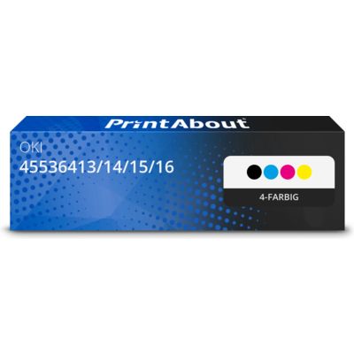 Toner kompatibel mit OKI 45536413/14/15/16 - 4-farbig - Multipack