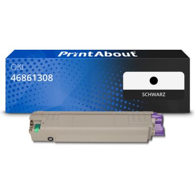 Toner kompatibel mit OKI 46861308 - Schwarz