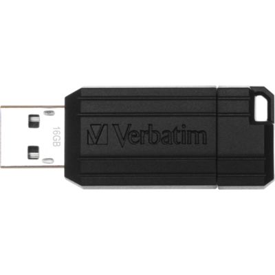 Verbatim USB 2.0 Stick Pinstripe 16GB schwarzer USB-Stick