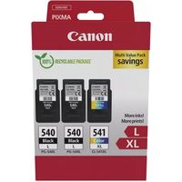Canon PG-540L + PG540L + CL 541XL multipack - Schwarz + 3 Farben - Druckerpatrone - Multipack