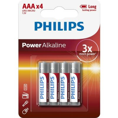 Power Alkaline LR03 Micro AAA 4 Stück