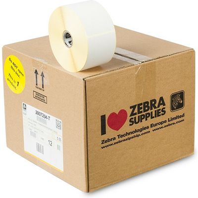 Zebra 3007204-T (Z-Select 2000T) - (57 mm x 102 mm) 12 rollen - Schwarz auf weiß - Etikett