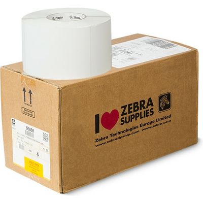 Zebra 66088 - (102 mm x 152 mm) 4 rollen - Schwarz auf weiß - Etikett