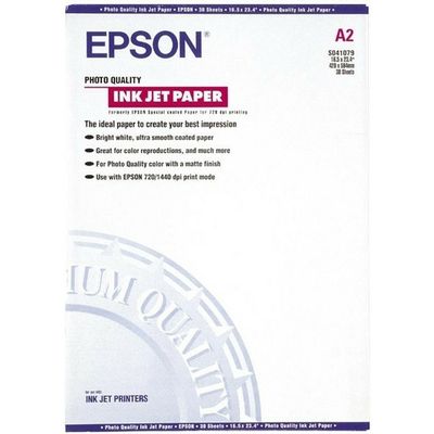 Epson S041079 photo quality inkjet paper (102 gram) A2 - (30 vellen) - Fotopapier