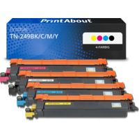 Toner kompatibel mit Brother TN-249BK/C/M/Y - 4-farbig - Multipack