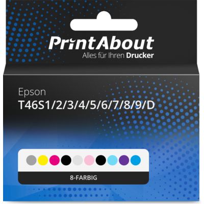 Homebrew Epson T46S1/2/3/4/5/6/7/8/9/D Tintenpatrone 10-Farben Multipack