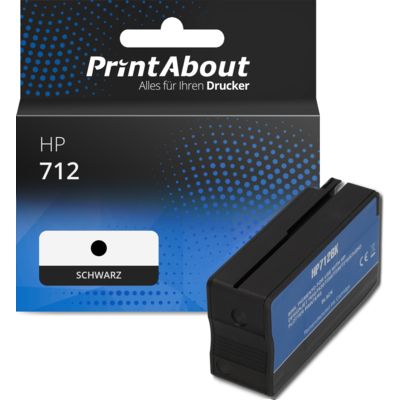 Druckerpatrone kompatibel mit HP 712 (3ED70A) - Schwarz