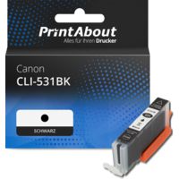 Druckerpatrone kompatibel mit Canon CLI-531BK - Schwarz