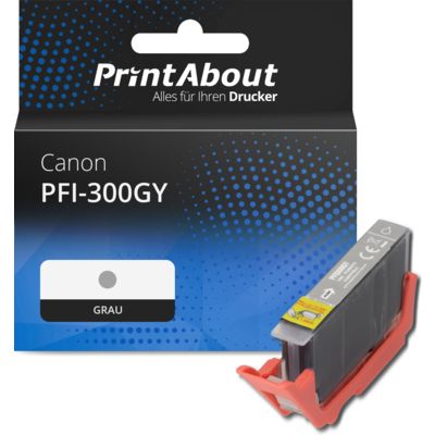 Druckerpatrone kompatibel mit Canon PFI-300GY - Grau