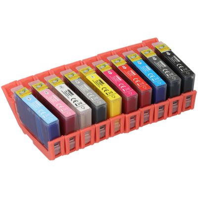 Haushalt Canon PFI-300PBK/MBK/C/R/M/Y/GY/CO/PM/PC Tintenpatrone 10-Farben Multipack
