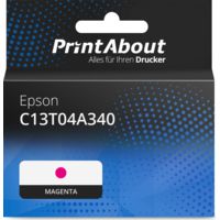 Druckerpatrone kompatibel mit Epson C13T04A340 - Magenta - Extra hohe Kapazität