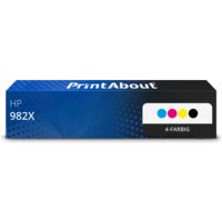 Druckerpatrone kompatibel mit HP 982X (T0B27/28/29/30A) - 4-farbig - Hohe Kapazität - Multipack