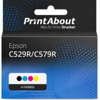 Druckerpatrone kompatibel mit Epson C529R/C579R  (T01D1/2/3/400) - 4-farbig - Extra hohe Kapazität - Multipack
