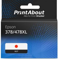 Druckerpatrone kompatibel mit Epson 378/478XL (C13T04F54010) - Rot - Hohe Kapazität