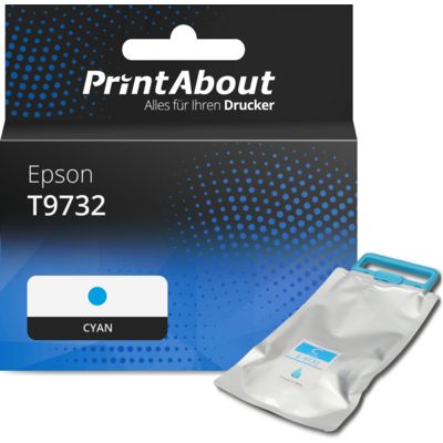 Druckerpatrone kompatibel mit Epson T9732 - Cyan - Hohe Kapazität