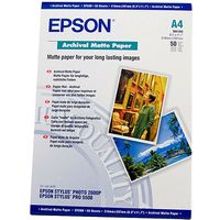 Epson S041342 A4 Archival Matte Paper (50 vel) - Fotopapier