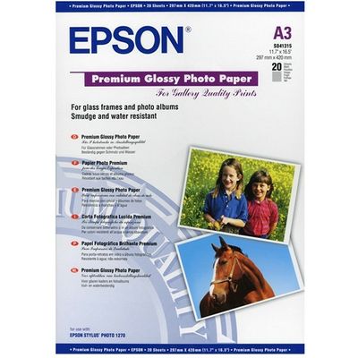 Epson S041315 Premium Glossy A3 (20 vel) - Fotopapier
