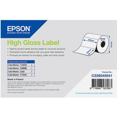 Epson C33S045541 High Gloss (102 x 152 mm) - Weiß - Etikett