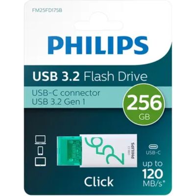 Philips 3.2-stick Click 256GB USB-C - USB-Stick