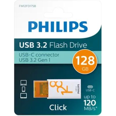 Philips 3.2-stick Click 128GB USB-C - USB-Stick