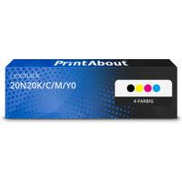 Toner kompatibel mit Lexmark 20N20K/C/M/Y0 - 4-farbig - Multipack