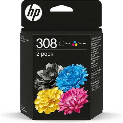 HP 308 (6L6S6UE) - Schwarz + 3 Farben - Druckerpatrone - Multipack