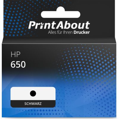 Druckerpatrone kompatibel mit HP 650 (CZ101AE) - Schwarz