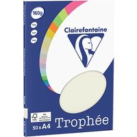 Clairefontaine Perlgrau A4 Farbiges Papier 160 g/m² (50 Blatt)