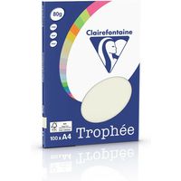 Clairefontaine Perlgrau A4 Farbiges Papier 80 g/m² (100 Blatt)