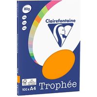 Clairefontaine Leuchtend orange A4 Farbiges Papier 80 g/m² (100 Blatt)
