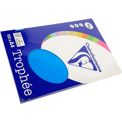 Clairefontaine Karibik blau A4 Farbiges Papier 80 g/m² (100 Blatt)