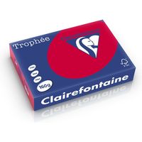 Clairefontaine Kirschrot A4 Farbiges Papier 160 g/m² (250 Blatt)