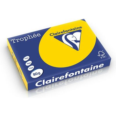 Clairefontaine Gold gelb A4 Farbiges Papier 80 g/m² (500 Blatt)