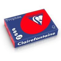 Clairefontaine Korallenrot A4 Farbiges Papier 80 g/m² (500 Blatt)