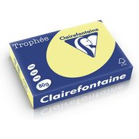 Clairefontaine Zitronengelb A4 Farbiges Papier 80 g/m² (500 Blatt)