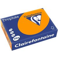 Clairefontaine Leuchtend orange A4 Farbiges Papier 210 g/m² (250 Blatt)