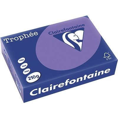 Clairefontaine Violett A4 Farbiges Papier 210 g/m² (250 Blatt)