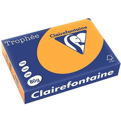 Clairefontaine Orange A4 Buntes Papier 80g